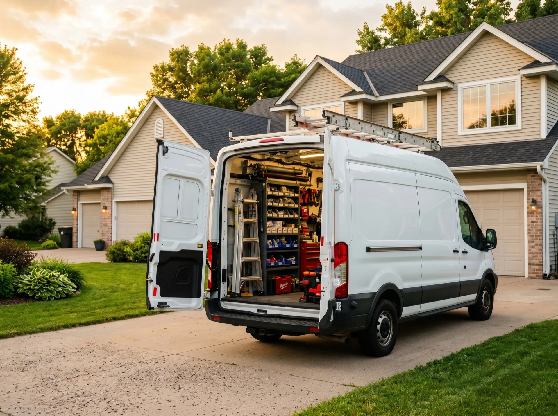 Garage ResQ service van with tools ready for local Minnesota garage door repair