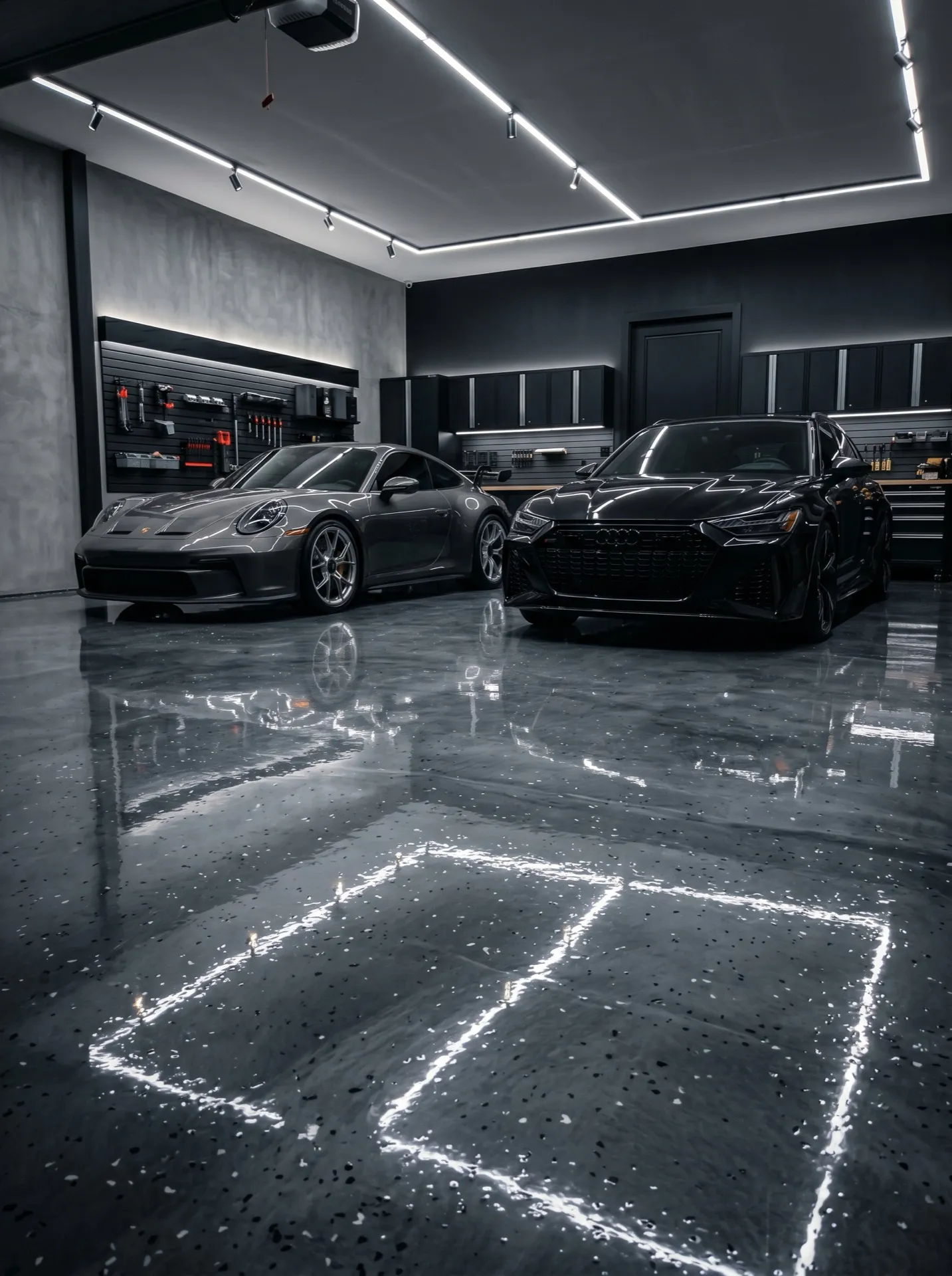 Premium epoxy garage floor coating